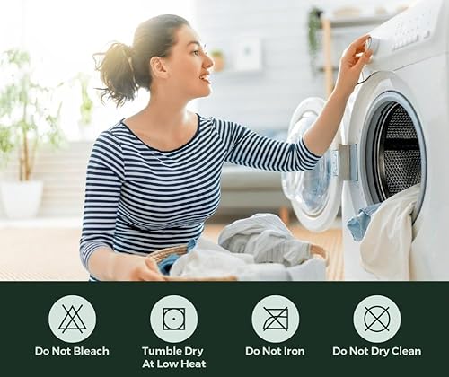 Miniatura 6 de Protector de colchón de plumas y puntadas para niños, adolescentes y adultos, funda de colchón 100% impermeable, estilo ajustado con bolsillos