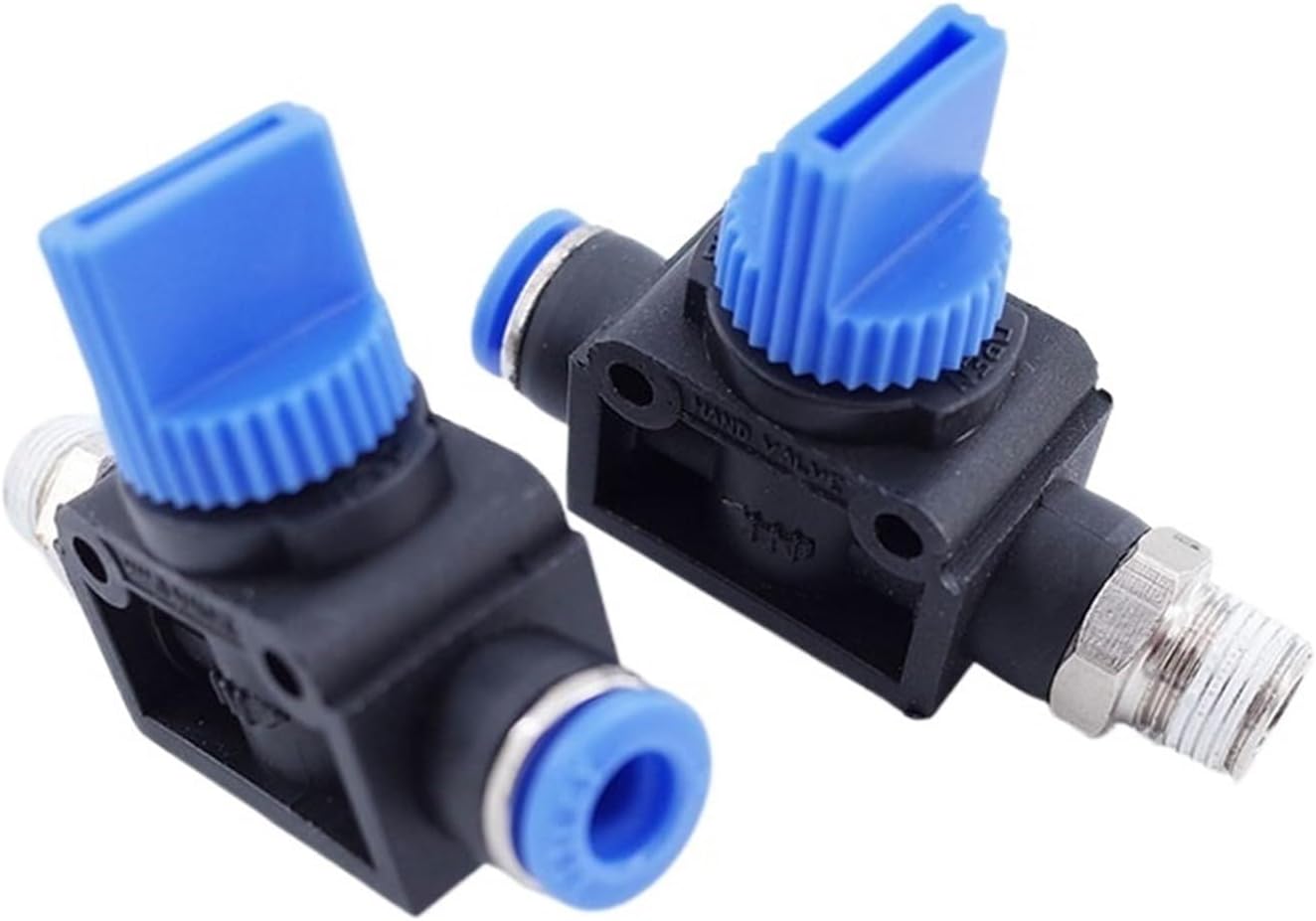 10pcs a lot HVSF HVFS Pneumatic Hand Valve Switch Port PT M5 1/8 1/4 4mm pu Hose Fitting Quick Hose Connector Switching (Color : HVFS, Size : 1/8")