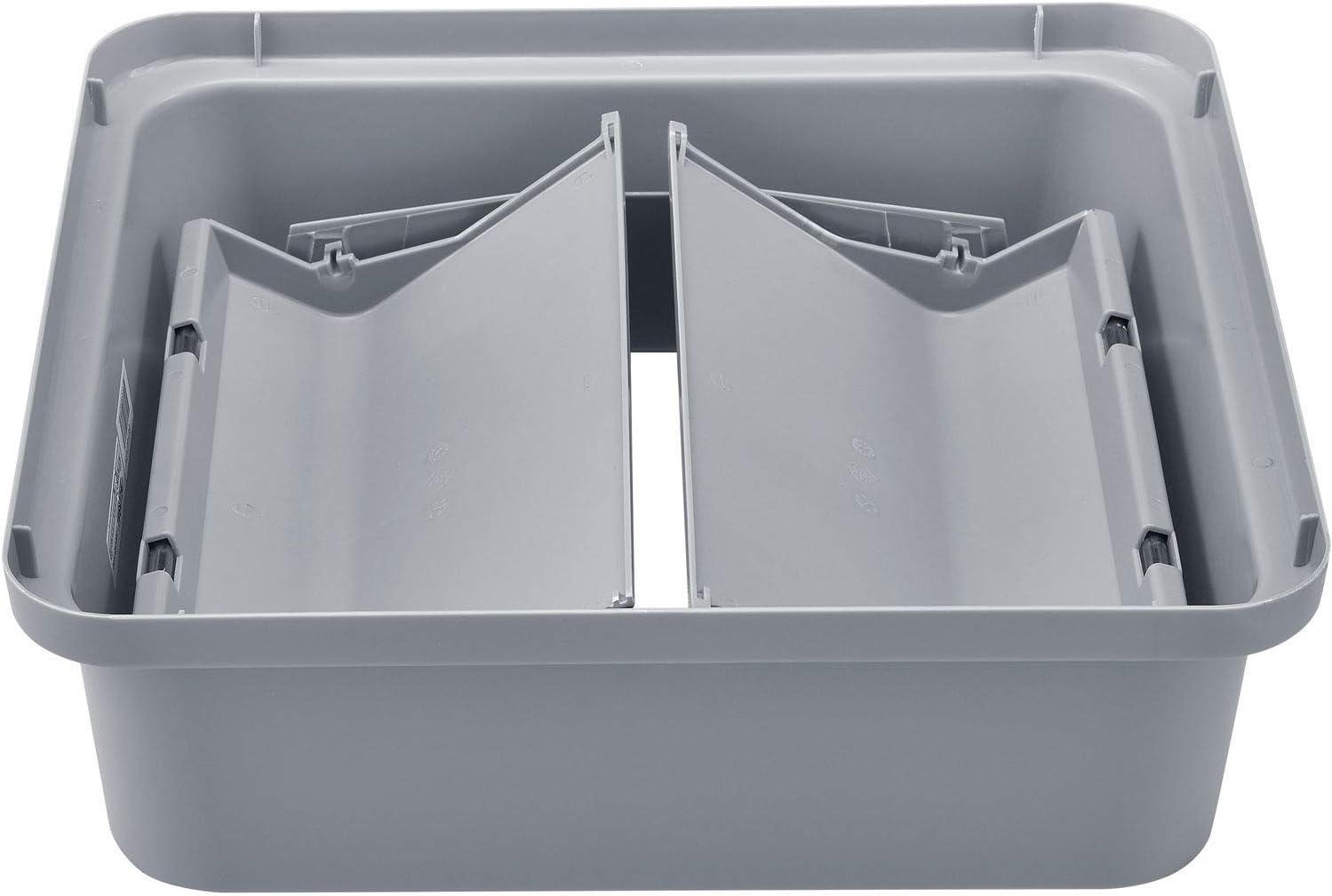 Global Industrial Plastic Swing Lid for Square Trash Container, 35 & 55 Gallon, Gray