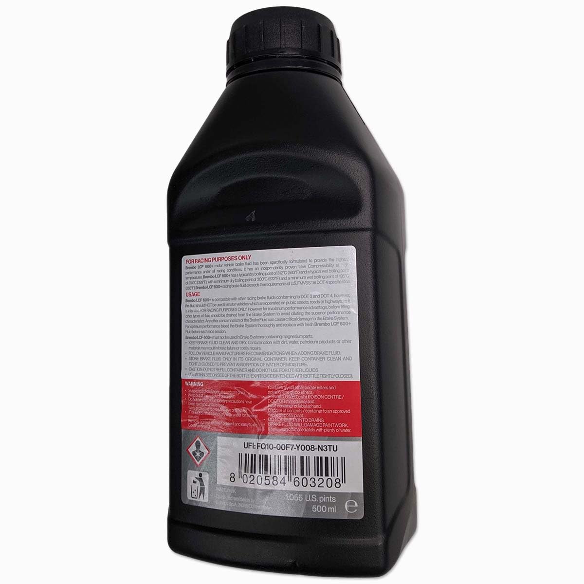 Liquide Frein Brembo Upgrade Dot4 Hpk/Racing Lcf600 Plus - 500 ml