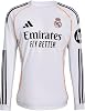 Adidas Real Madrid 2526 Home Replica Long Sleeve Jersey KPD77, white, M