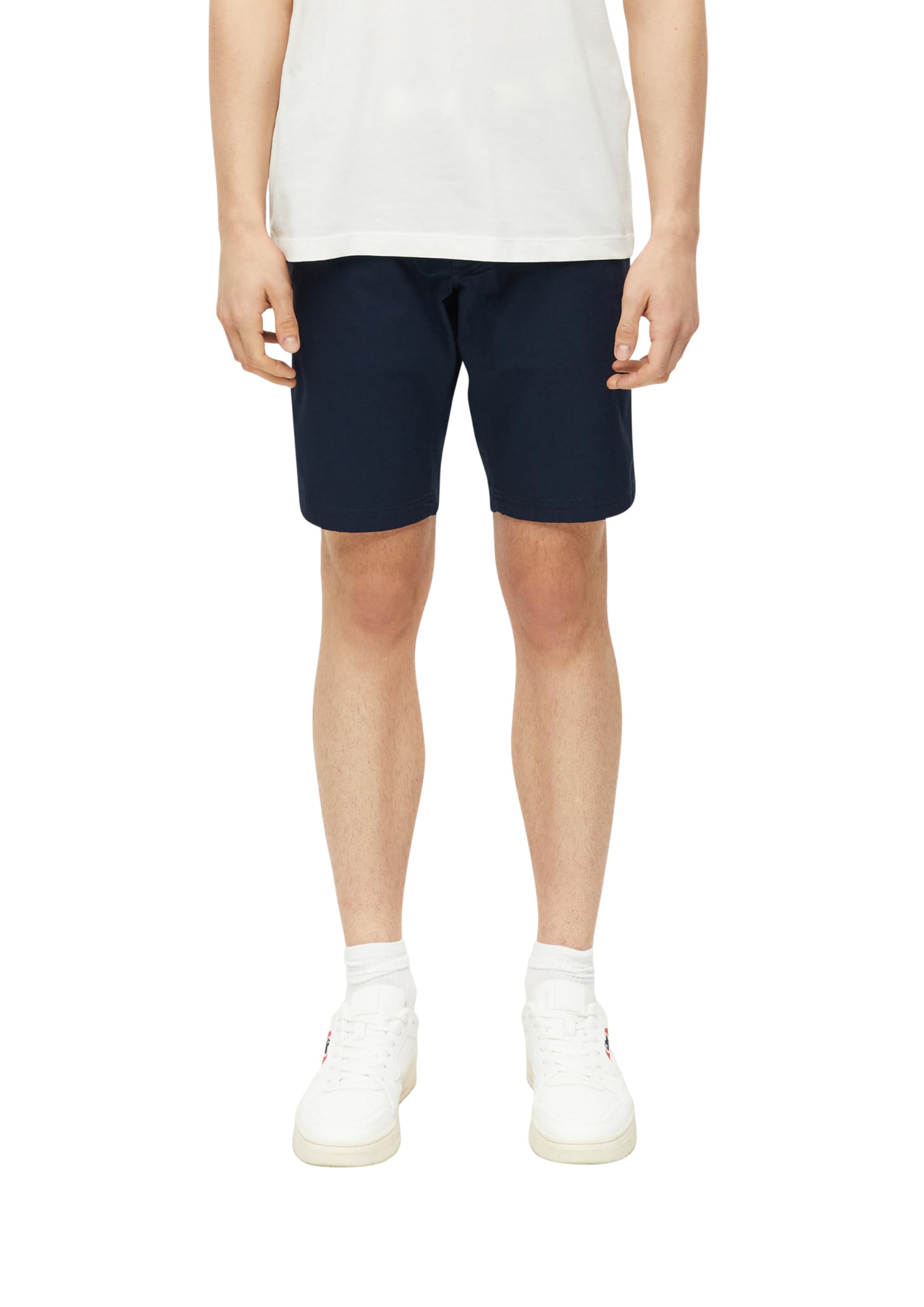 s.Oliver Bermuda Shorts with Belt, Straight Leg