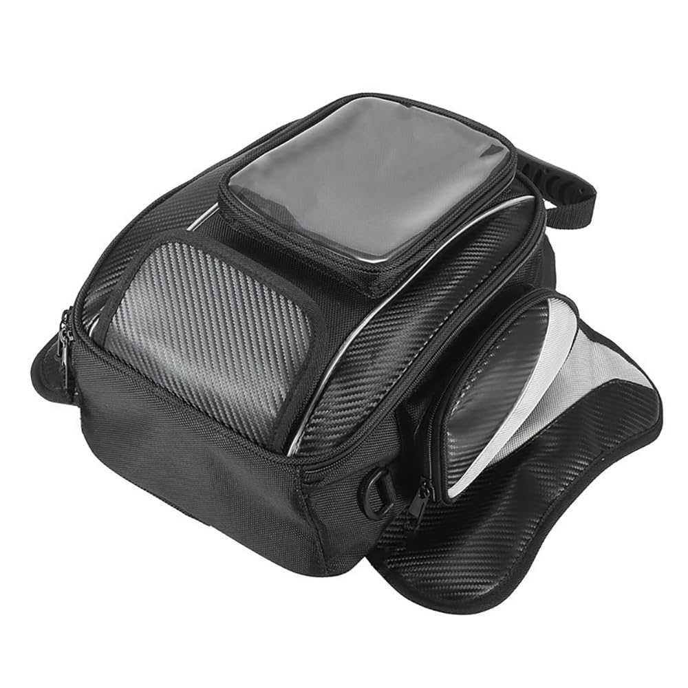 MOOWI Motorcycle Tank Bag for CB125R CB300R CB400X CB650R CB500F CB500X, Magnetic Waterproof Motorbike Tank Bag with Rain Cover for Storage Travel Navigation Outdoor Sport