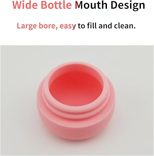 Miniatura 4 de 4 tarros de silicona a prueba de fugas, botellas de silicona tamaño de viaje, recipientes de viaje para artículos de tocador, ideales para