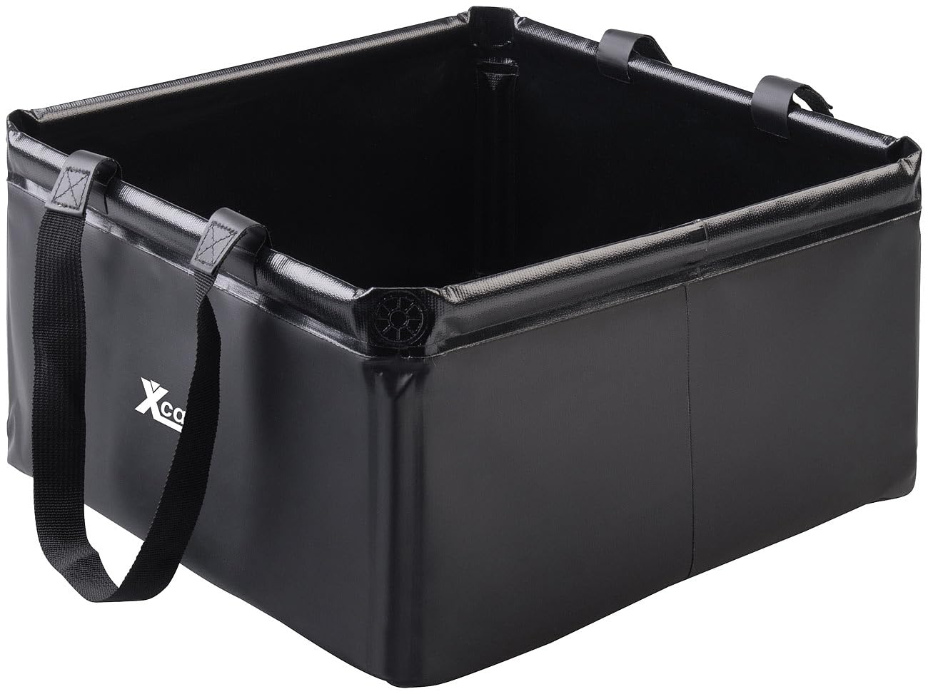 Xcase Faltschüssel Camping: 4er-Set Outdoor-Faltschüsseln, 2 Henkel, 20 l, bis zu 30 kg Traglast (Camping Geschirrspülschüsseln, Geschirrspülbecken)