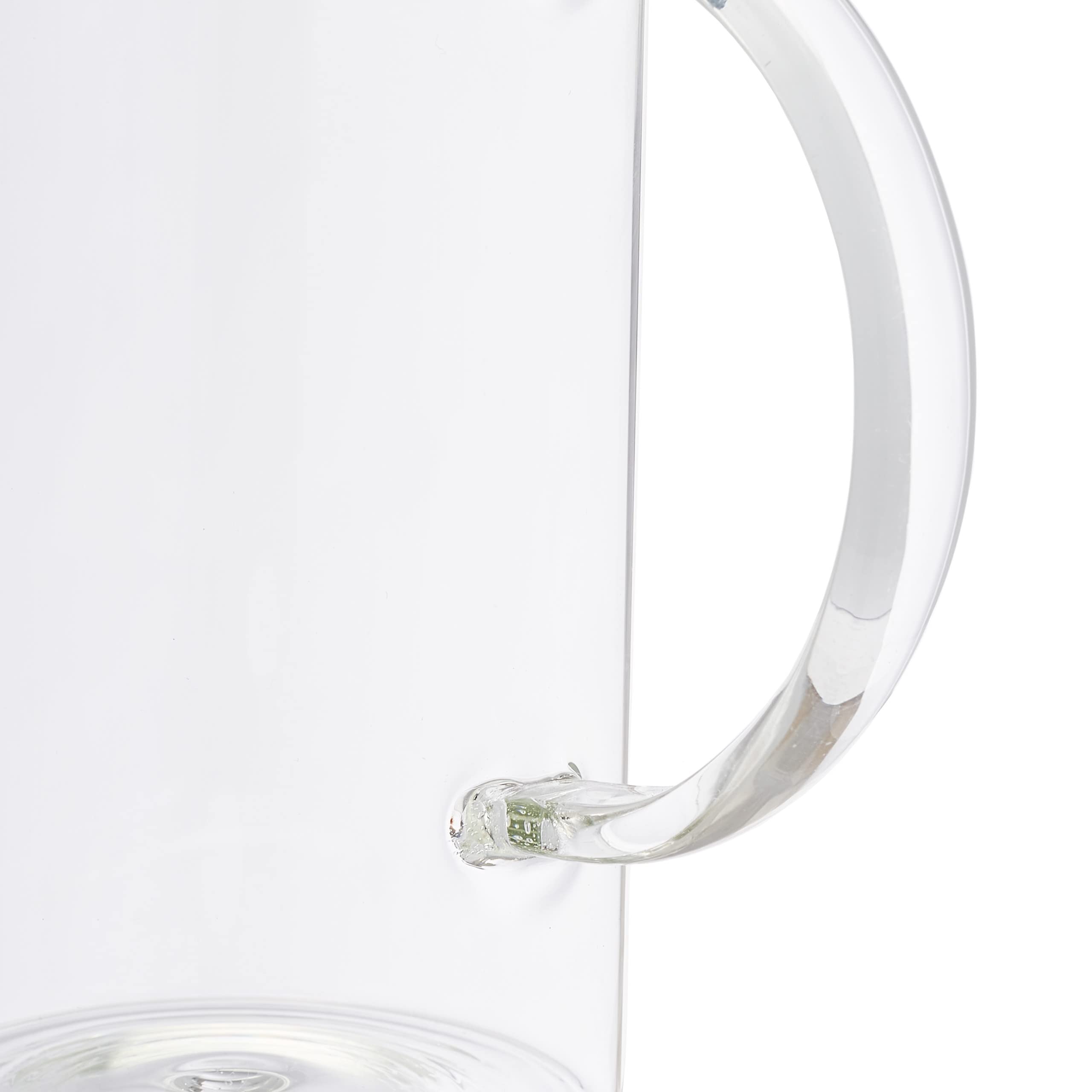 Relaxdays Cafetière Manuelle, Carafe à Piston, passoire intégrée, 600 ML, Verre et Acier Inoxydable, Transparent/argenté
