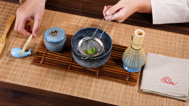 Kit De Ceremony Matcha Batidor Tradicional De Bambú  Chasen  Scoop Chashaku Tradicional Chawan Bowl Soporte Para Batidor El Juego De Matcha