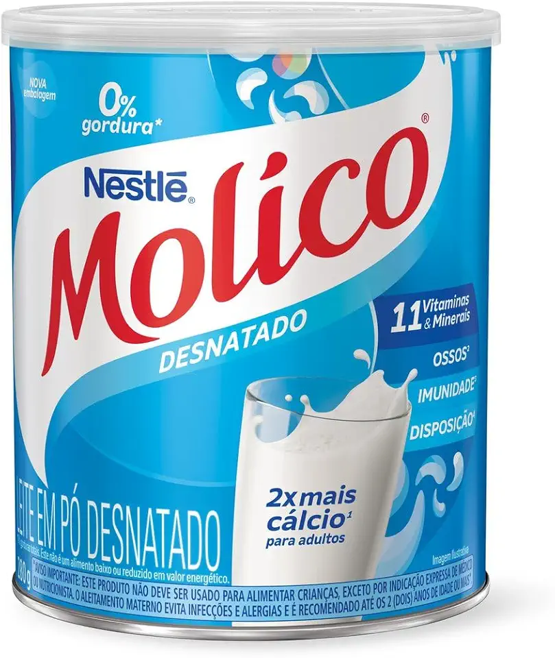 Leite em Pó Desnatado MOLICO Total Cálcio 280g Molico Sabor