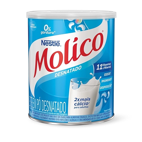 Leite em Pó Desnatado MOLICO Total Cálcio 280g Molico Sabor