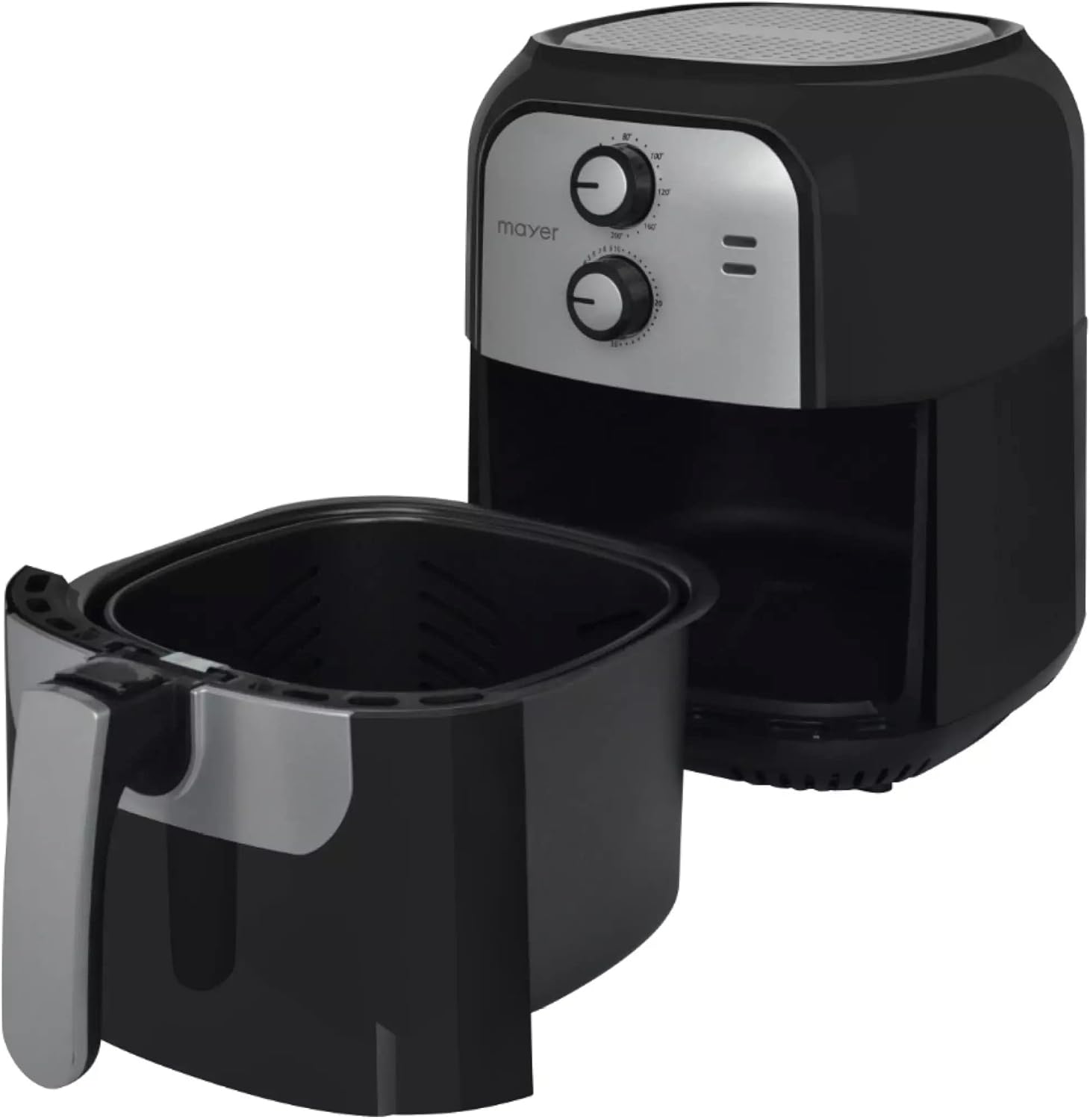 Close-up of Mayer MMAF501 Air Fryer controls