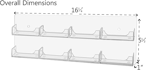 Miniatura 22 de Marketing Holders Tarjetero de pared con accesorios para colgar para tarjetas de regalo o citas de 3.5 x 2 pulgadas, convención, bienes raíces