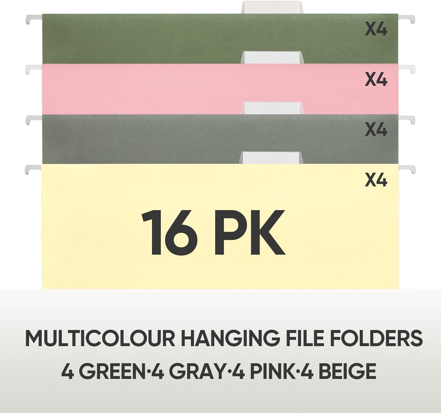 BALEINE 16PK Hanging File Folders, Letter Size Hanging Folders with 1/5-Cut Tabs for Filing Cabinets, File Boxes (16PK, Letter Size) - Image 5