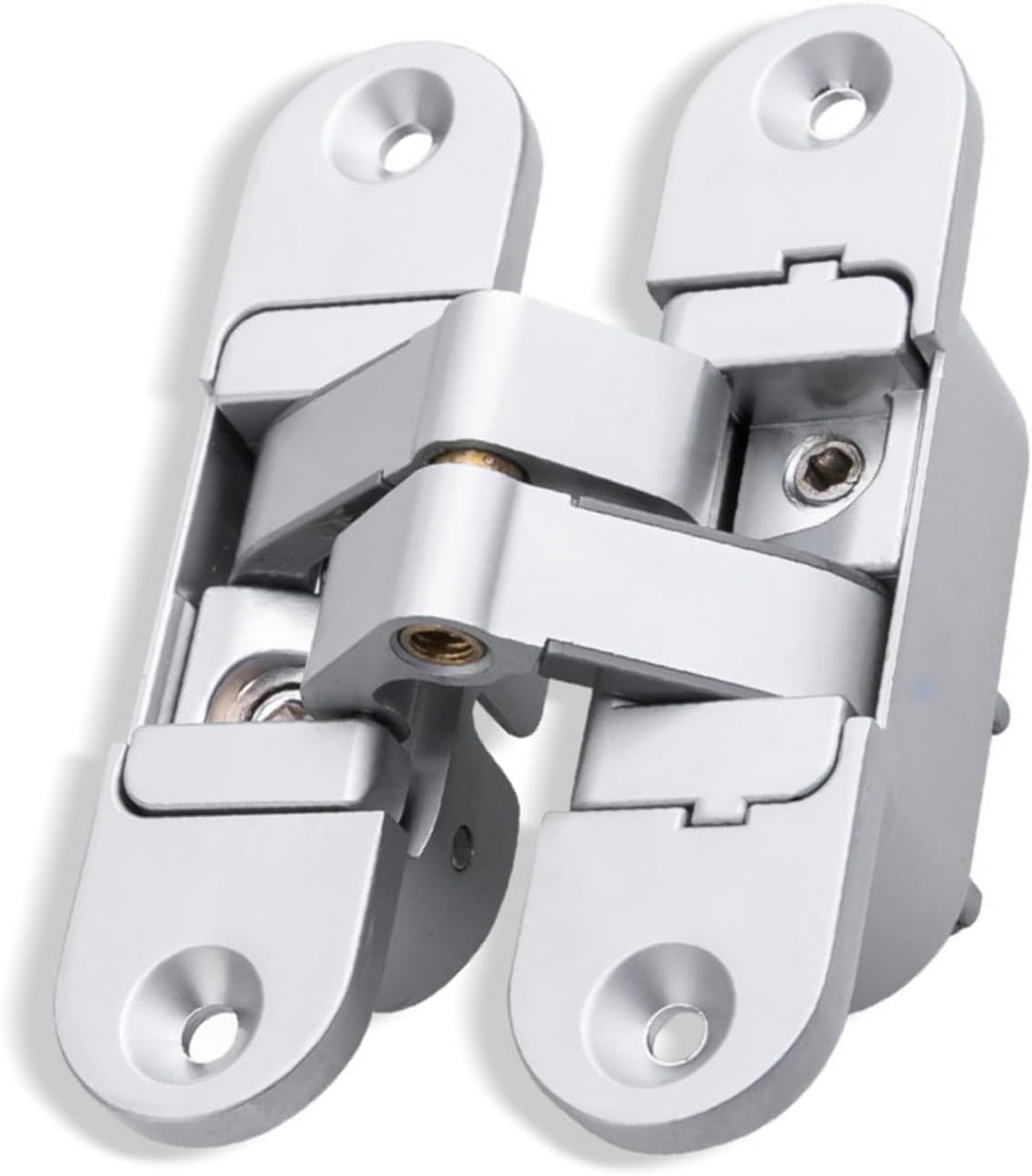 Heavy Duty Zincs Alloy Invisible Muted Door Hinges Adjustable Butt Hinge 180 Degree Swing Concealed Hinge Enduring