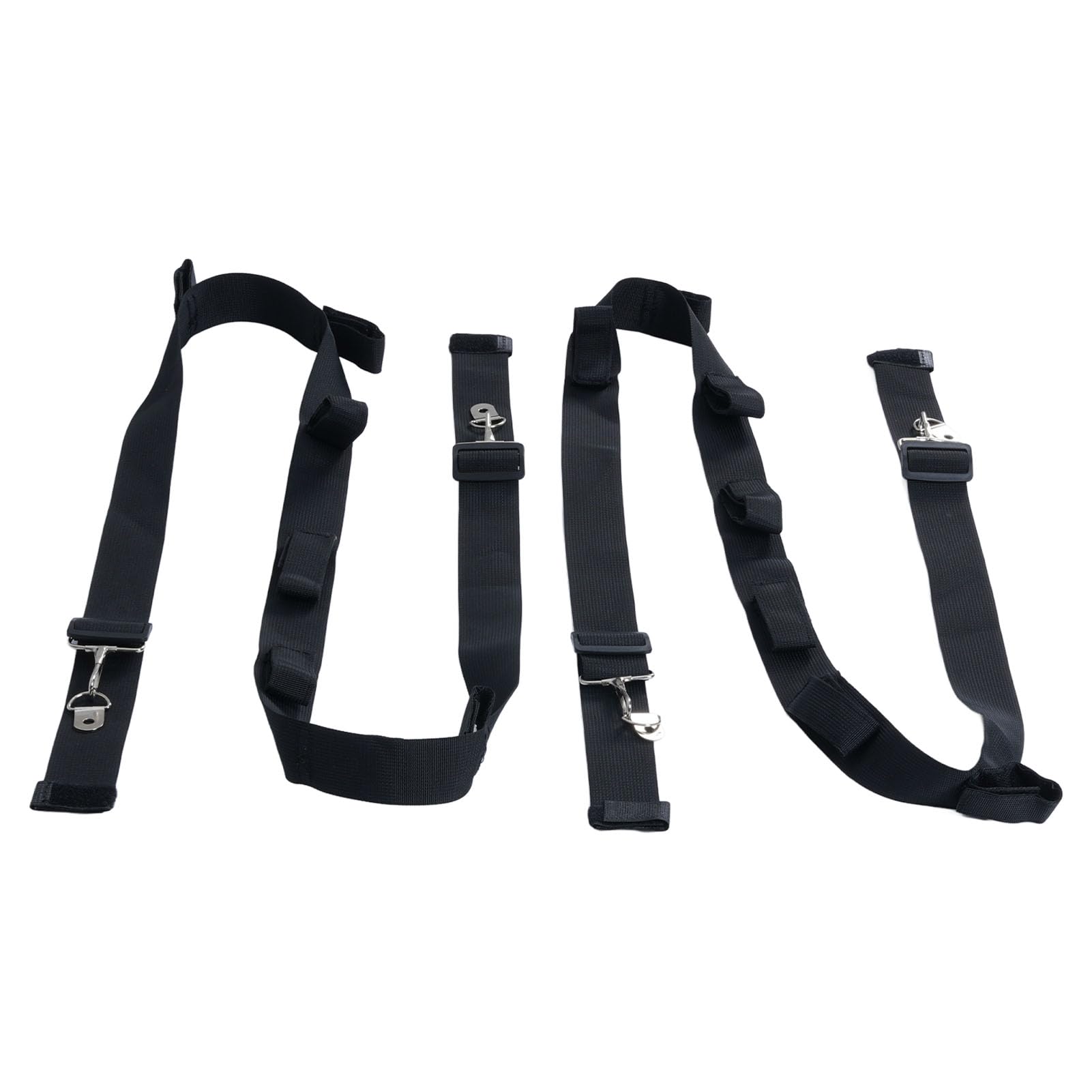 POENVFPO Adjustable Polyester Car Fishing Rod Straps, Secure Rack for SUV Van Truck, with Enhanced Closure System for Bait Rods and Gear Bags