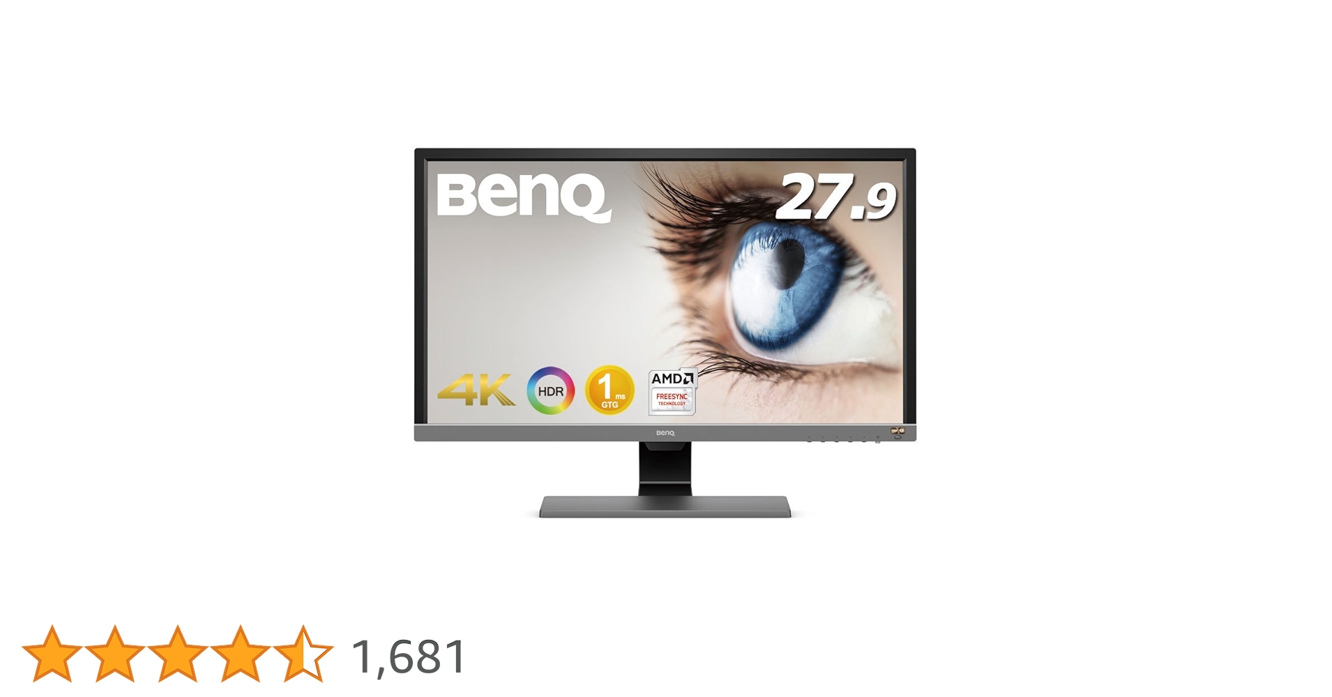 ✨4K対応✨ BenQ EL2870U 28インチモニター BenQ、4K/HDR対応の27.9型ゲーミングモニター「EL2870U」 - 価格.com