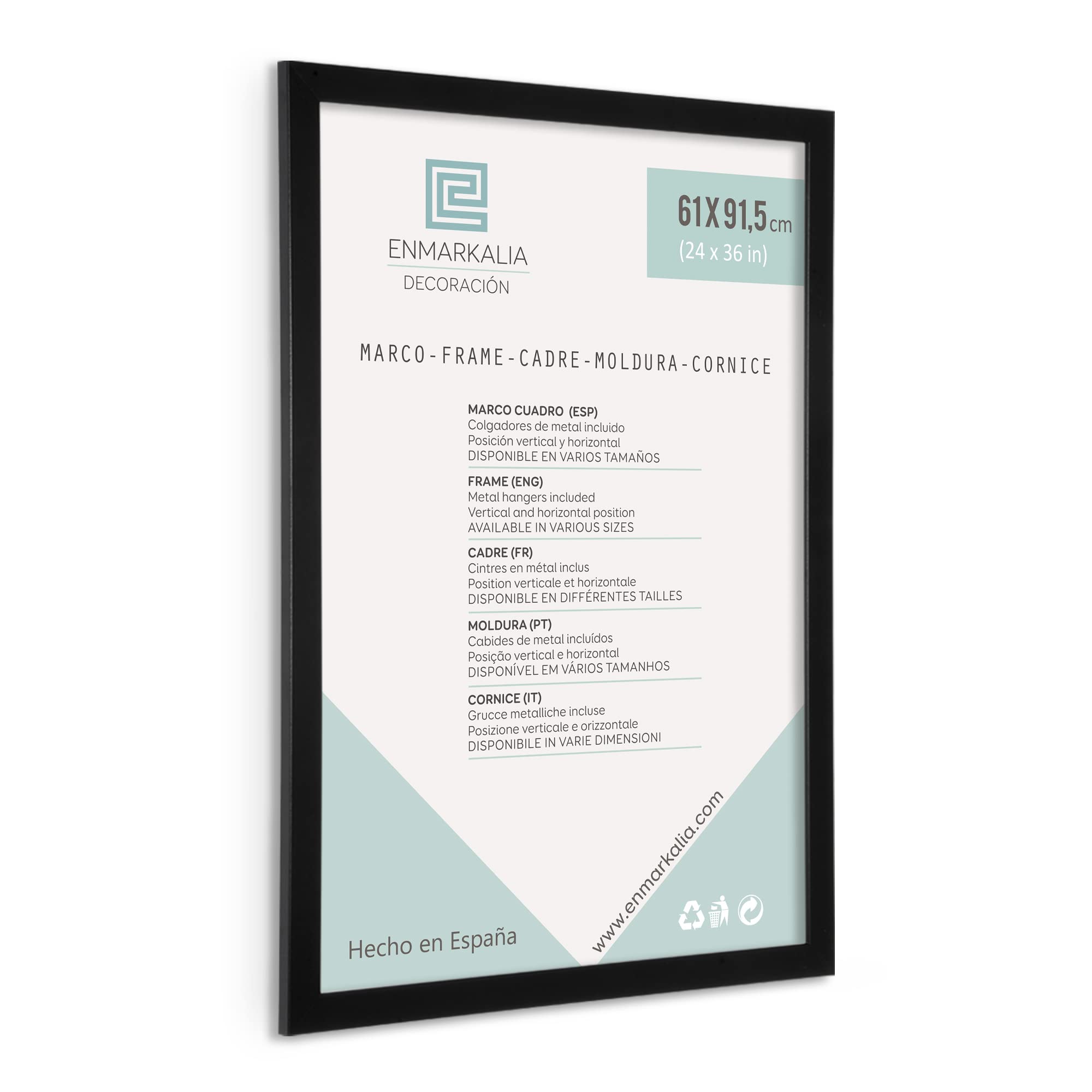 Enmarkalia Marco 61x91,5 (Poster) x 1 ud, Negro