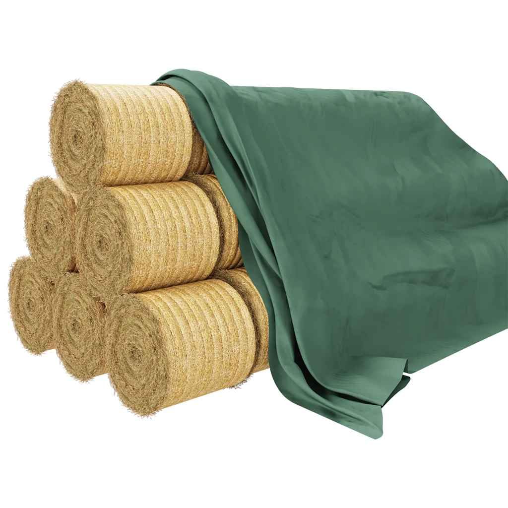 vidaXL Telo Pagliaio 9,8x12,5 m 140 g/m² Polipropilene, Protezione Balla di Paglia, Vello per balle Rotonde, Vello di Paglia