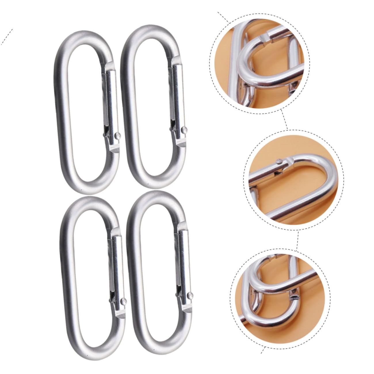 Toyvian Mosquetones Reutilizables De Aluminio para Mochilas Hebillas De para Camping Y Senderismo Clips De Y Accesorios De Almacenamiento
