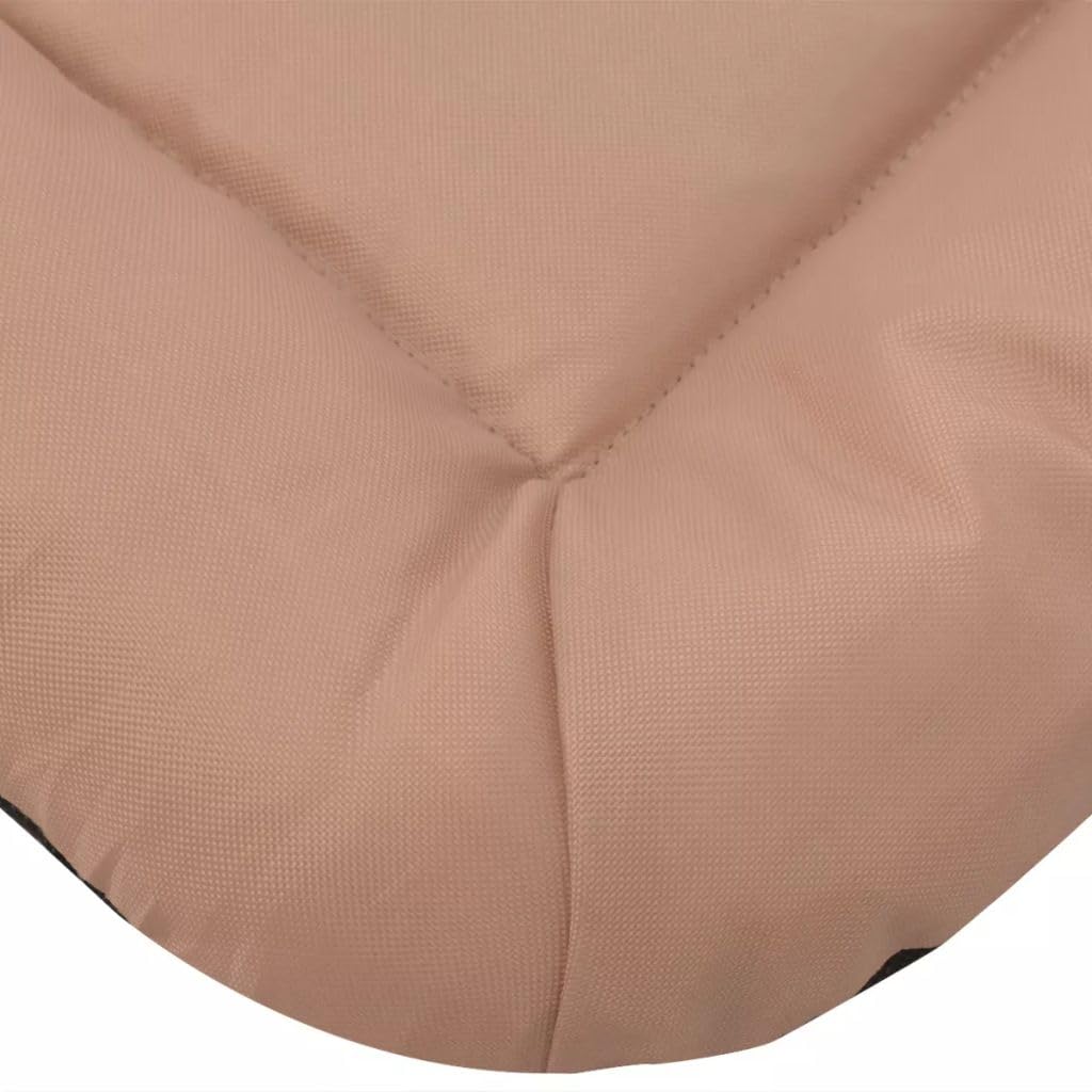 Colchón cama cesta para perros mascotas XXL 97 x 62 cm beige 02_0001614