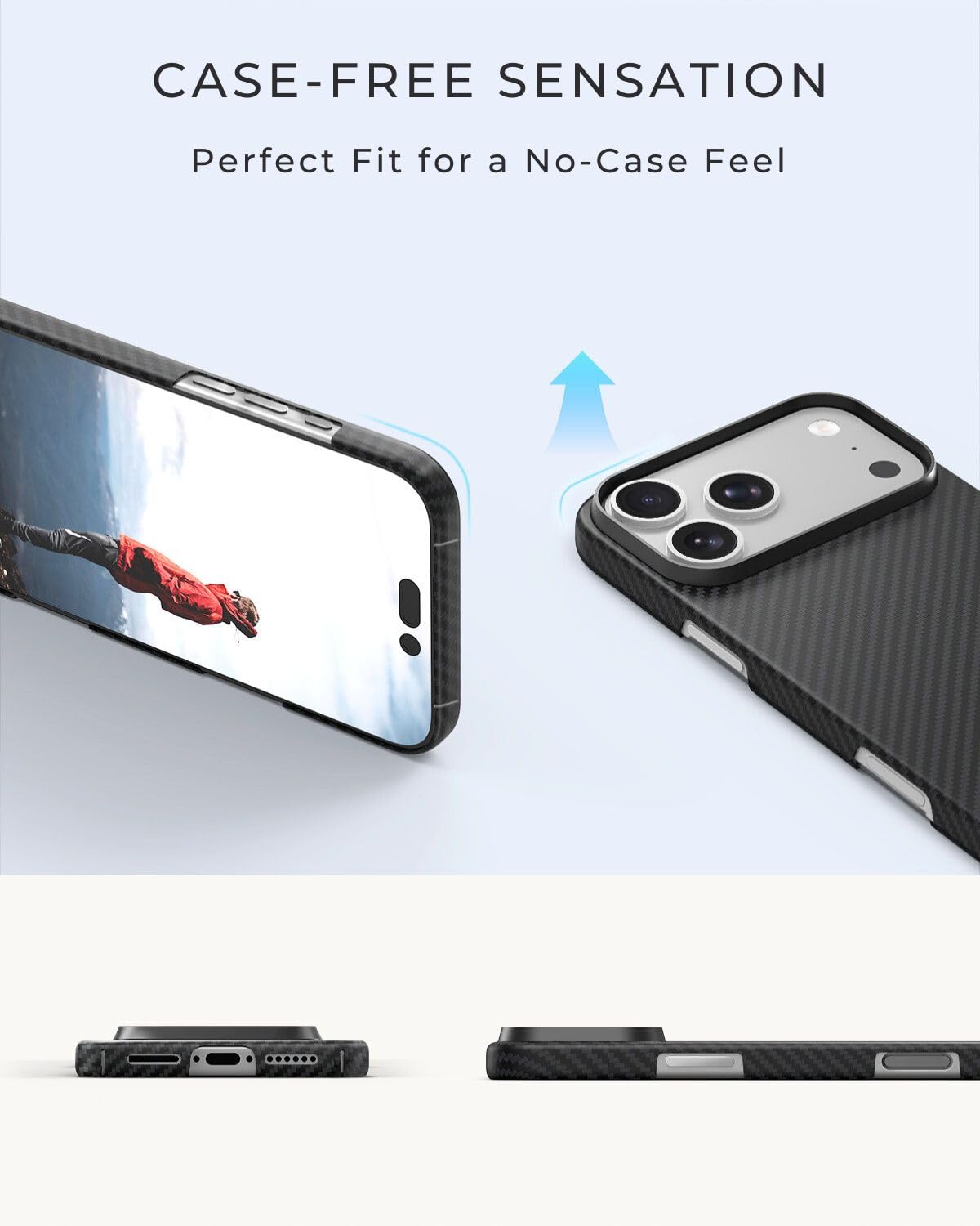 Thinborne Compatible with iPhone 17 Pro Max Case, [600D Aramid