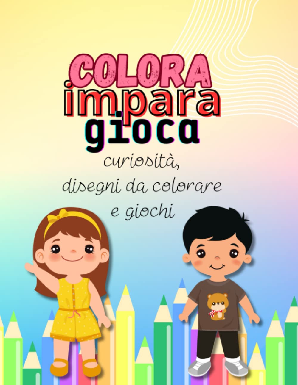 Colora, impara, gioca: libro per bambini.