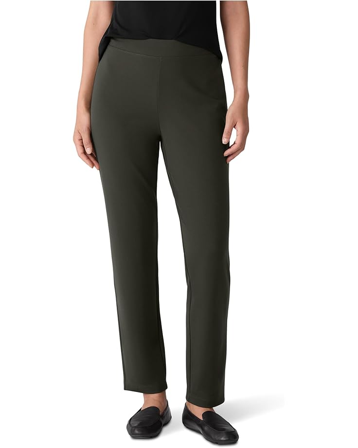 Eileen Fisher Washable Flex Ponte Slim Ankle Pant - Main View