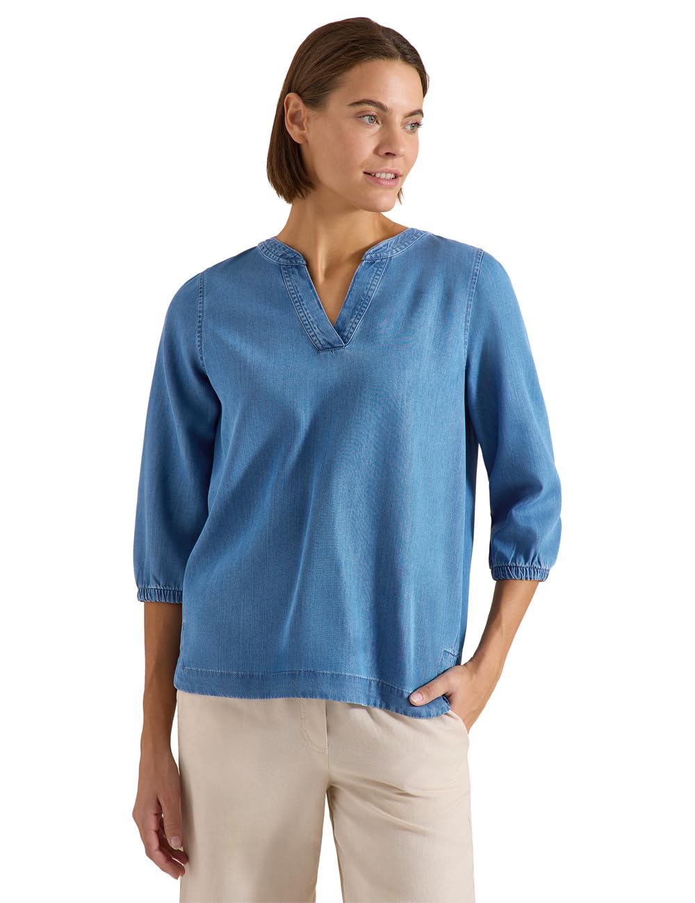 Cecil 3/4-Arm Tunika im Denim-Look