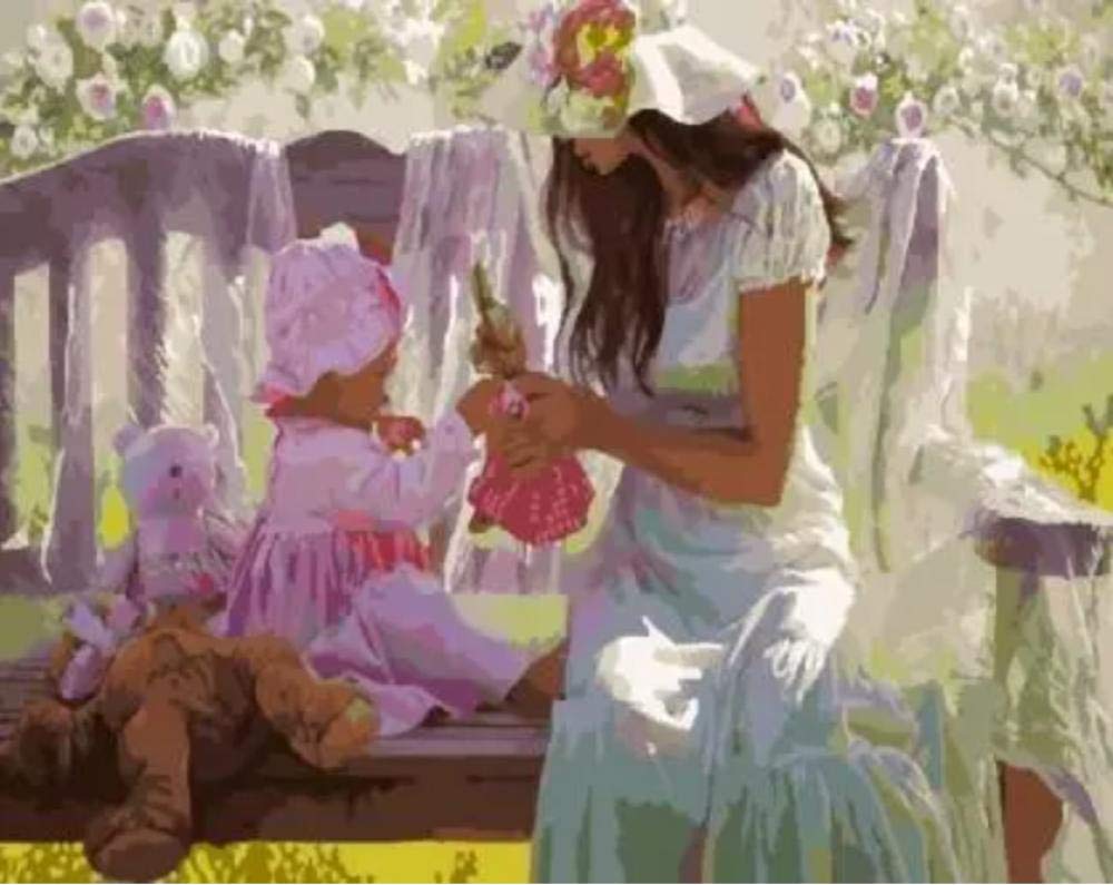 Photo murale art dessin par numéros activité relaxation adulte 40x50