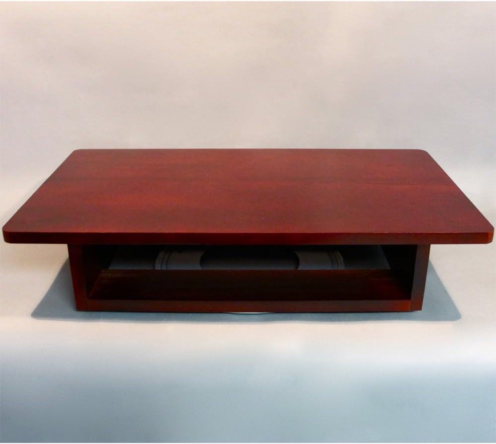 TV and DVD Cable Box Swivel Stand, Dark Cherry (25" W x 14" D x 5-1/2"H) Made in USA