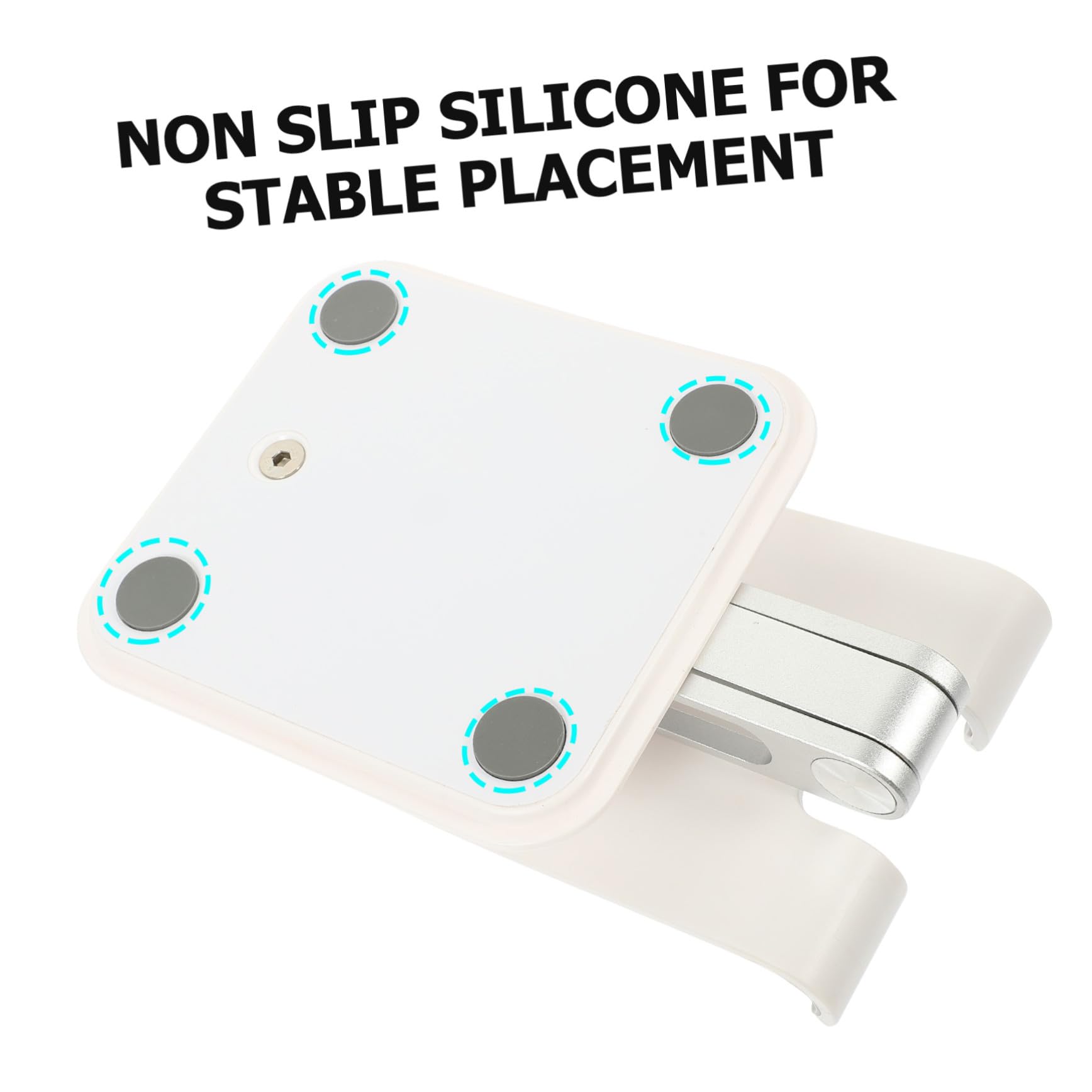 FRCOLOR Supporto Telefono in Regolabile Portatile da Tavolo per Cellulare Tablet Reader Cuscinetto Silicone Antiscivolo