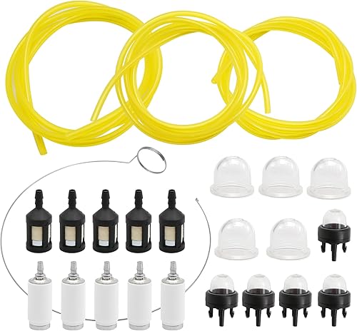 1900 Fuel Line 0057003 Bombilla de cebador 530095646 Reemplazo del filtro de combustible para Zama Poulan Craftsman Stihl Husqvarna Weedeater String