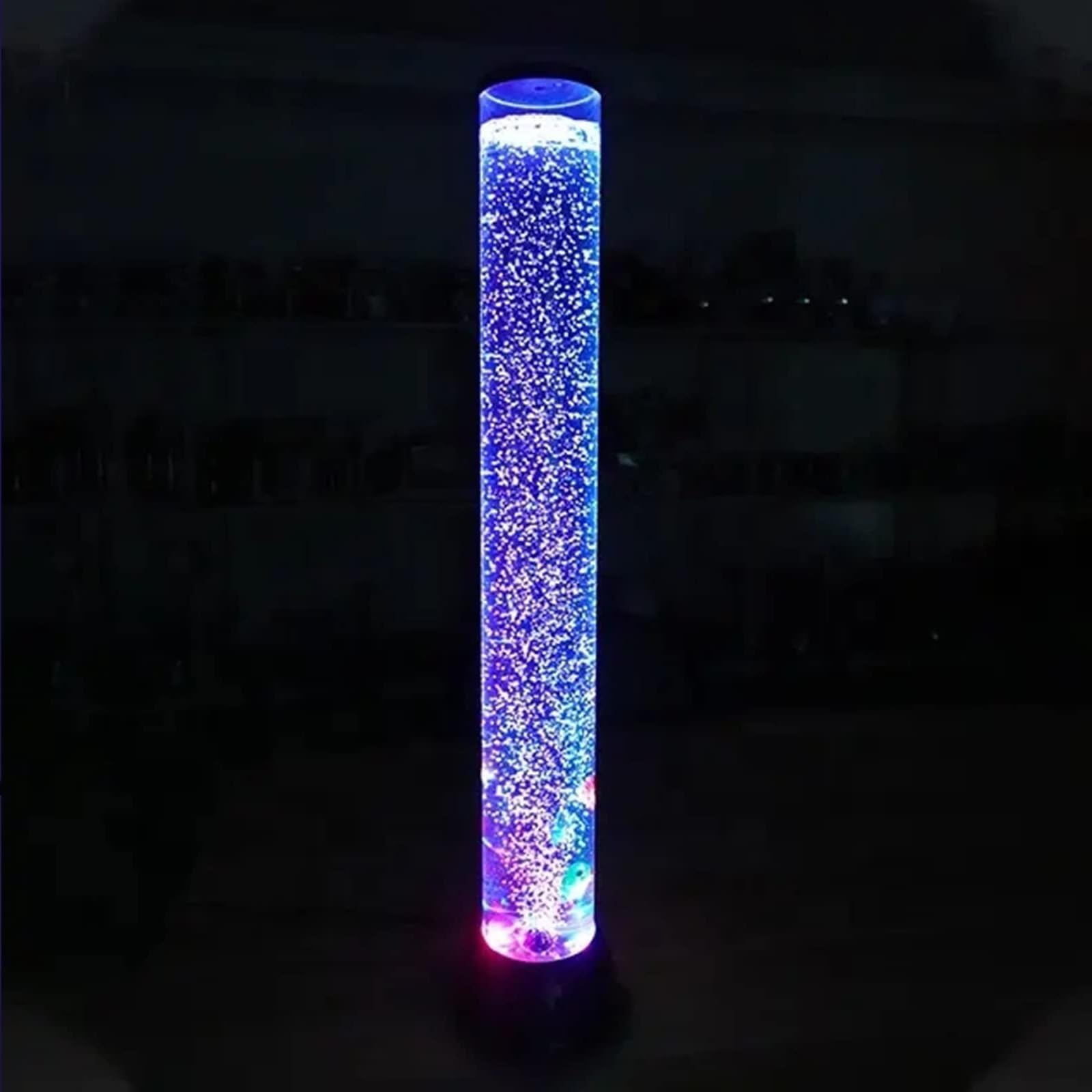 Lámpara de Pie de Burbujas Sensoriales de 7 Colores Luz Sensorial for Niños con Autismo Luz Nocturna Led Estilo Acuario Regalo for Niños, Hombres y Mujeres.(3.38ft)
