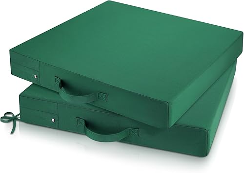 Miniatura 8 de LFNOONE Cojines para sillas de patio al aire libre de 17 x 17 pulgadas, resistentes al agua, cojines para sillas de jardín, coloridos tapetes para