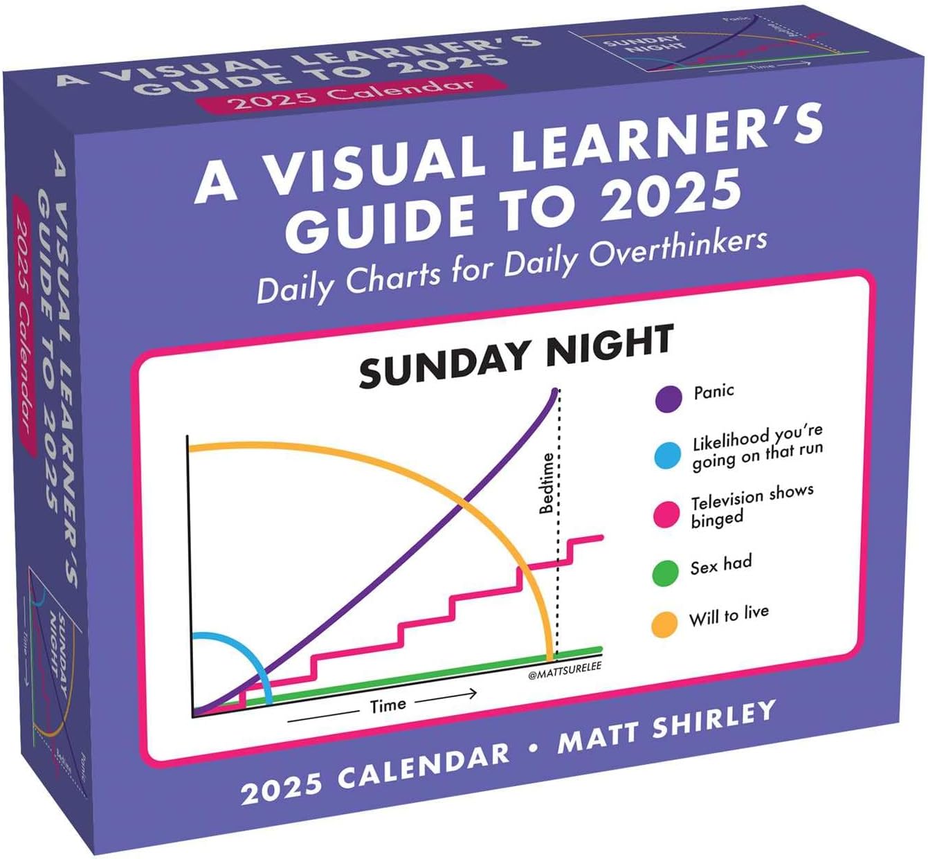A Visual Learner's Guide to 2025 Day-to-Day Calendar: Daily Charts for Daily Overthinkers