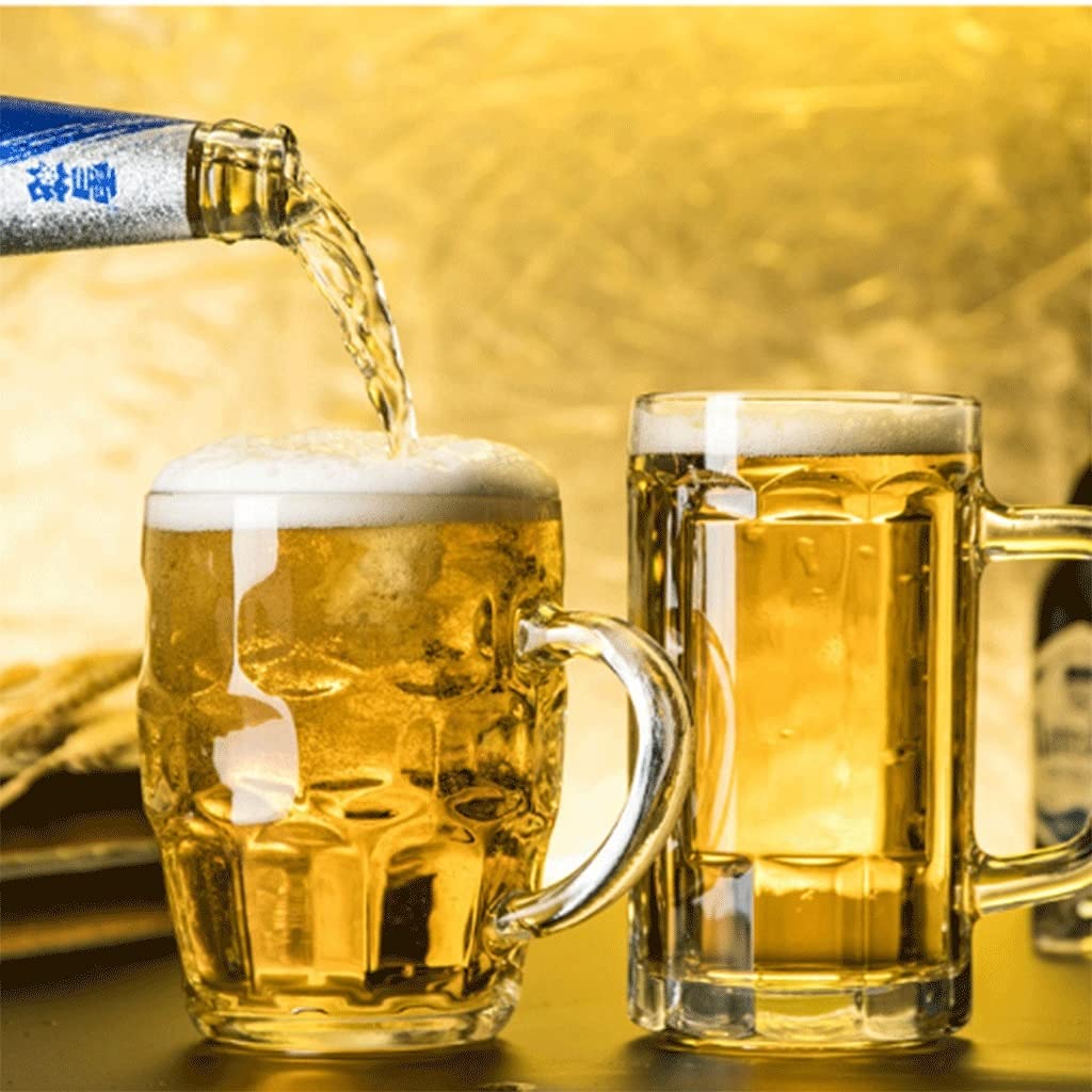 MamboCat Lot De 6 Chopes Avec Anse I 0,5 L I Chope à Bière