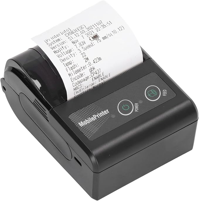 Portable Receipt Printer, Thermal Receipt Printer, 57mm