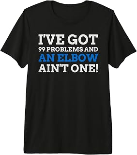 Elbow Injury Gifts Funny Tommy John Surgery Premium T-Shirt