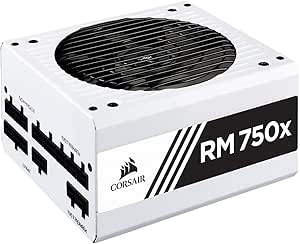Corsair RM750x Alimentation PC (Modulaire Complet, 750 Watt, 80 PLUS Gold) Blanc