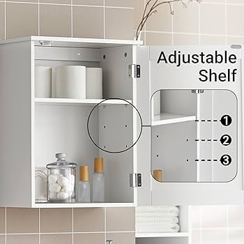 Amazon｜SoBuy 吊り戸棚 洗面所収納 壁面 壁掛け棚 ランドリー