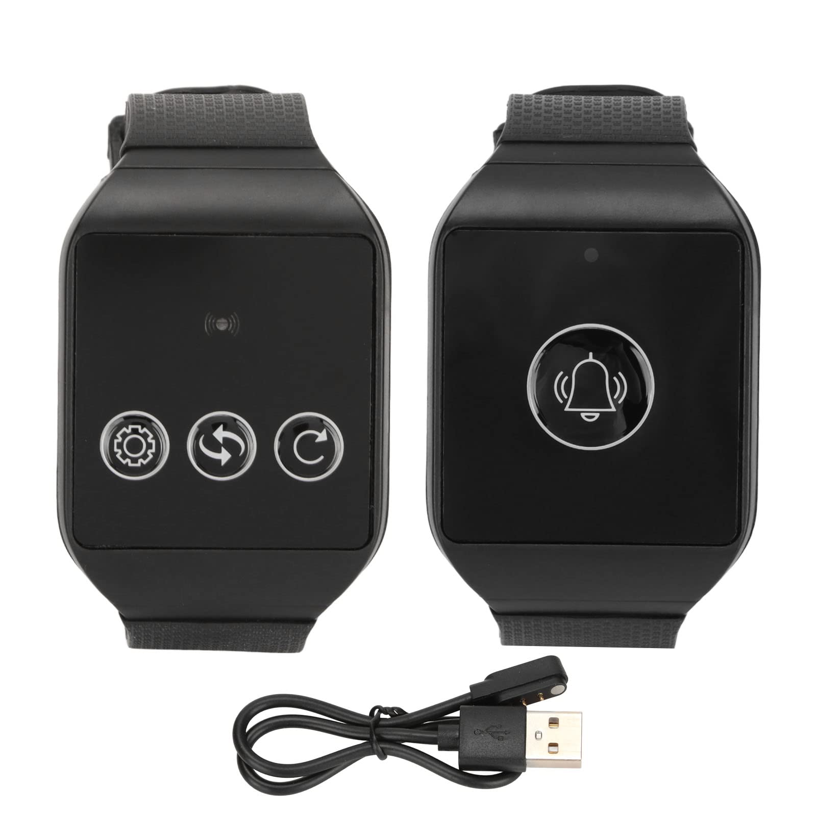 Kabelloses Rufsystem, Kabelloses Watch Pager Rufsystem für Senioren, Wasserdichtes Schwesternrufsystem, Wiederaufladbarer für ältere Menschen