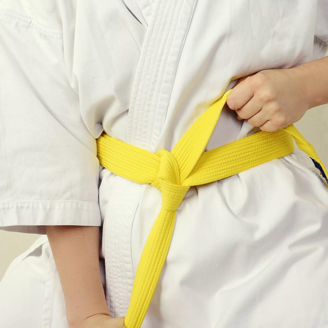 Cinturón de judo y karate de 280 cm, para deportes, artes marciales, cinturones profesionales de taekwondo, cinturón de Aikido, cinturón de tela gruesa para adultos(amarillo)