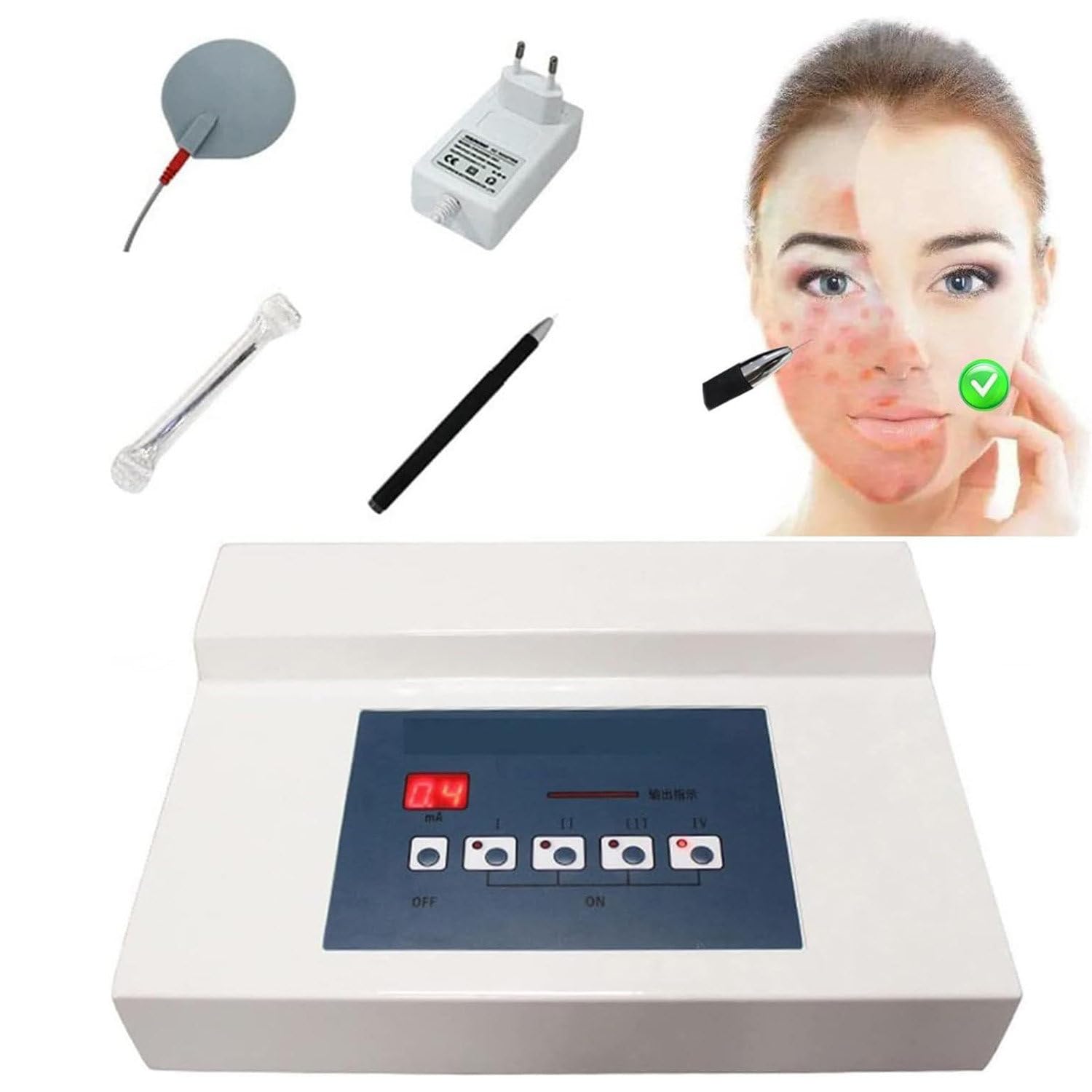 LSHFYV Vericose Vein Treatment Removal Machine, High Frequency Spider Veins Removal Device, Remove Facial Thread Veins Red Blood Vessel Spots Beauty Machine, For Home Salon Use