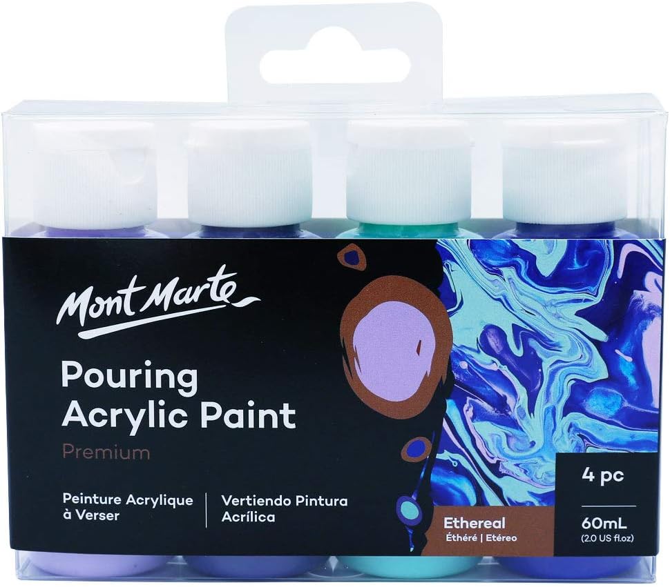 Mont Marte POURING ACRYLIC 4X60ML ETHEREAL