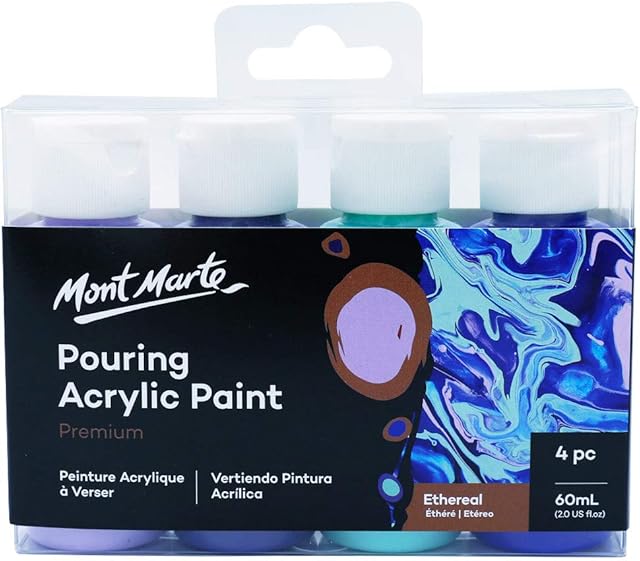 Mont Marte Pouring Acrylic 60ml 4pc - Ethereal