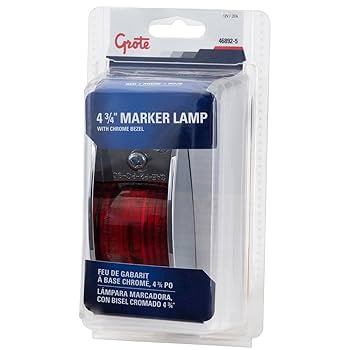 Amazon.com: Grote 46892-5 Red Chrome-Armored Clearance