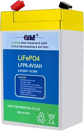 Casil Batería recargable del fosfato del hierro del litio de 6v 4ah para el paseo de las ruedas eléctricas en los juguetes