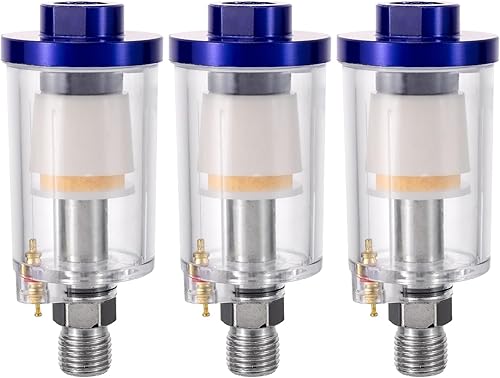 Separador de agua y aceite de aire, filtro de trampa, separador de filtro de compresor de aire NPT de 1/4 pulgadas para pistola pulverizadora,