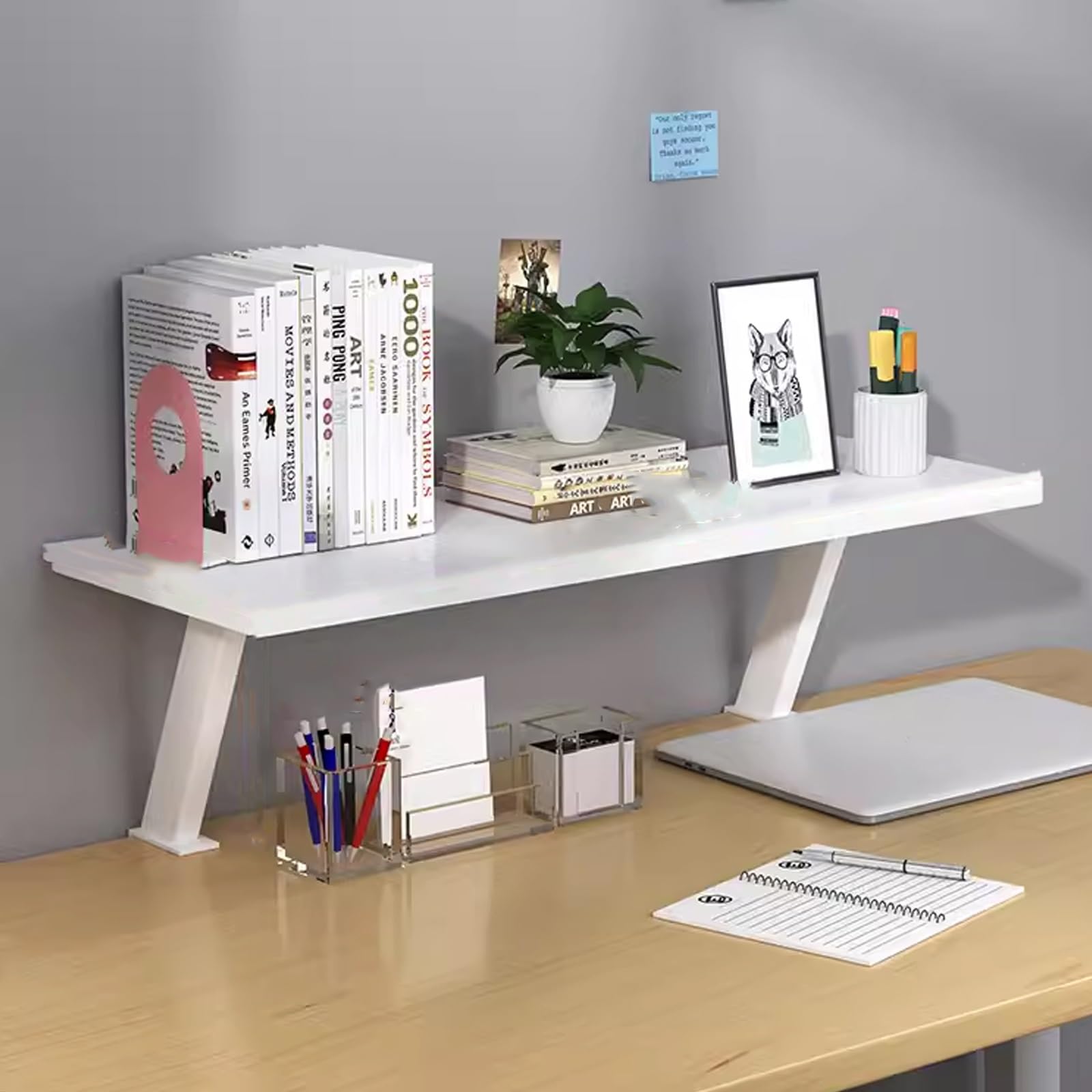 Supporto per scrivania con Morsetto per impieghi gravosi, Supporto ergonomico per Monitor e Laptop, Versatile estensore per Accessori da Gioco/Ufficio, Supporto per Stampante - BIA