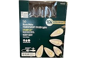 50 ct. Blazing Bright Window C9 LED Lights