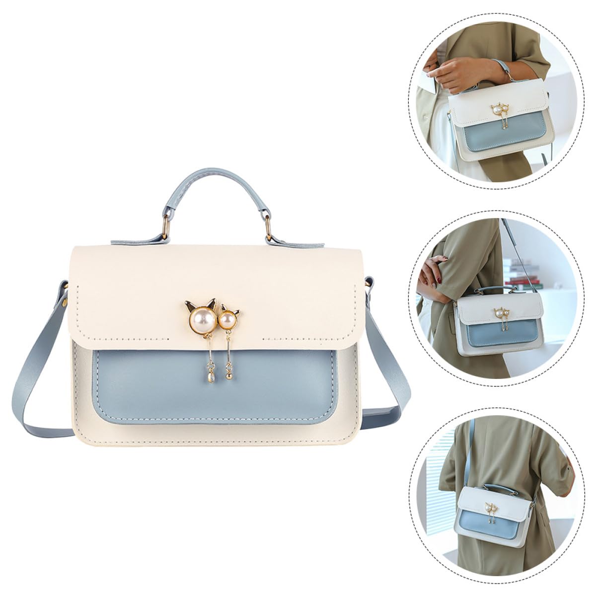Kit para Hacer Bolsos, Conjunto DIY de Materiales para Bolso de Pu, 1 Set